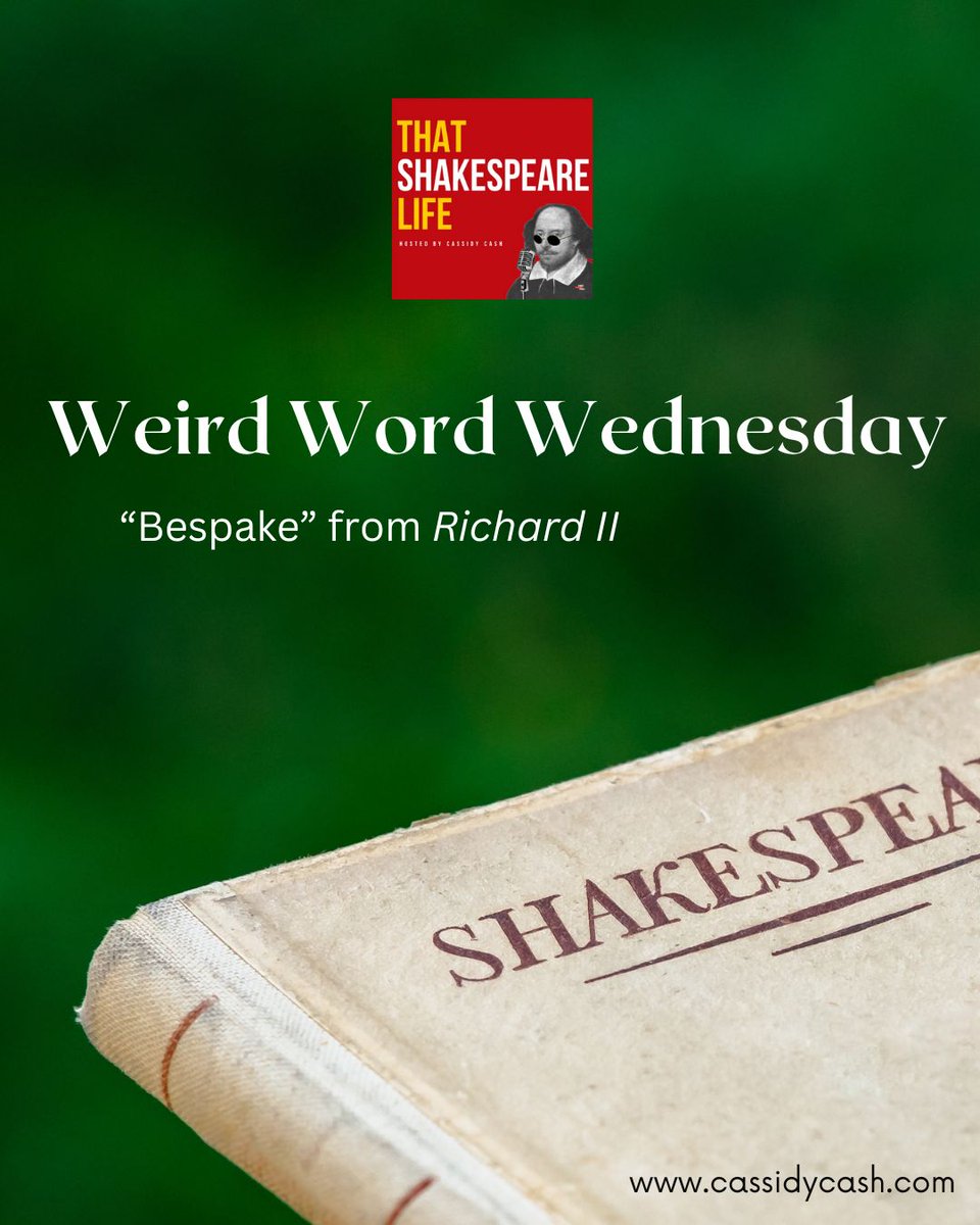Shakespeare used bespake to describe something much more formal than just a tailored suit.
In Richard II, it shows up during a moment of royal farewell: “Bespake them thus: ‘I thank you, countrymen.’” Discover what it meant in Shakespeare’s time—right now on YouTube: