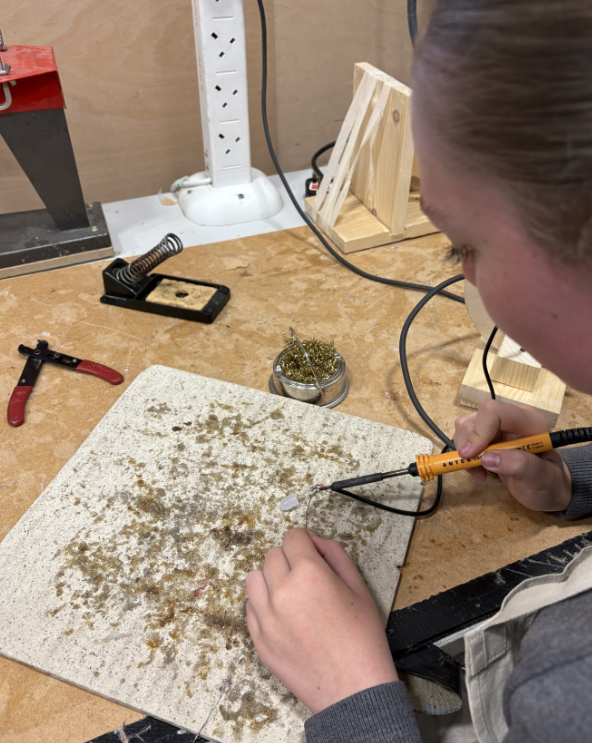 Our Year 9 students have been busy soldering in DT this week! 🔧💡 Great to see them building practical skills in class.