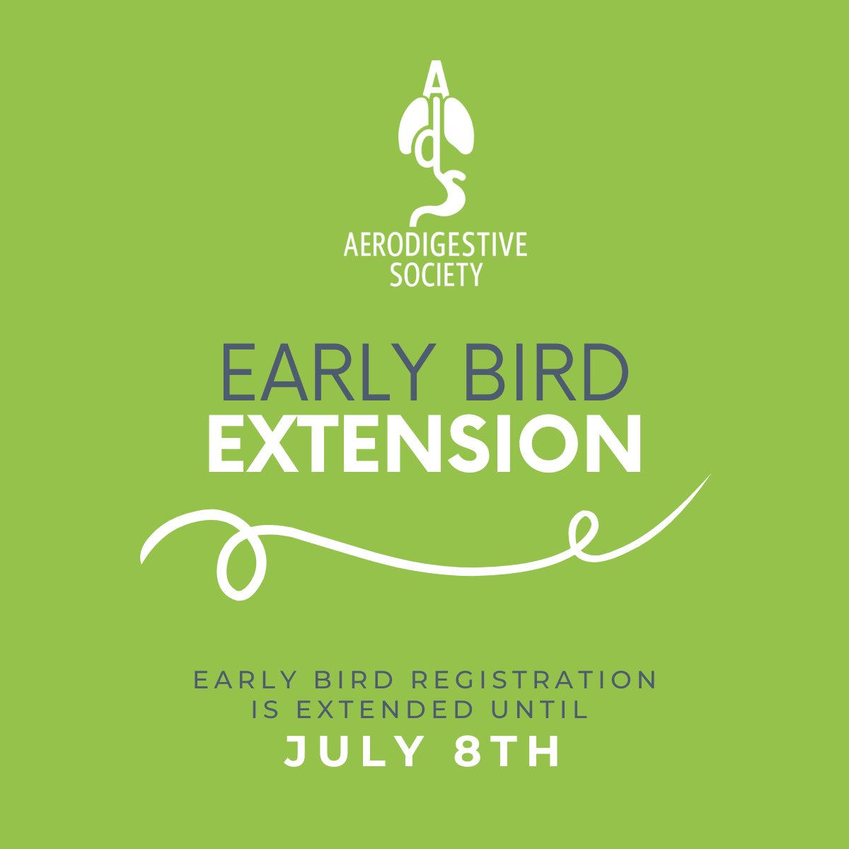 🚨 Early bird EXTENDED! 🚨

Register by July 8 to save your spot at the 13th Annual Aerodigestive Society Meeting — Sept 4–6, 2025 in Nashville, TN! 🔗 aerodigestive.us/conference-reg…

#Aerodigestive2025