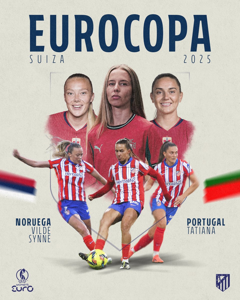 La #WEURO2025 comienza hoy.

¡Mucha suerte Synne, Tati y Vilde!