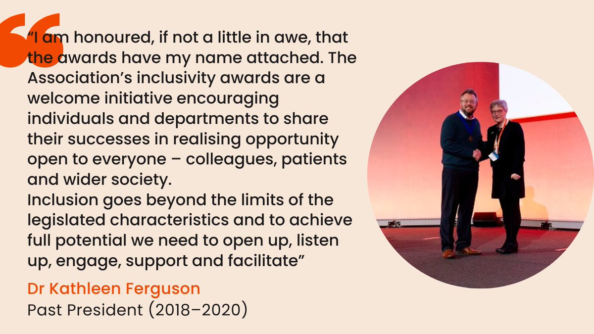 Celebrating inclusivity in anaesthesia! The Kathleen Ferguson Award recognises those making a real difference. 

Know someone championing diversity and opportunity? Nominate them now and help shape a more inclusive future. Find out more on our website. 
buff.ly/EoN4TEB