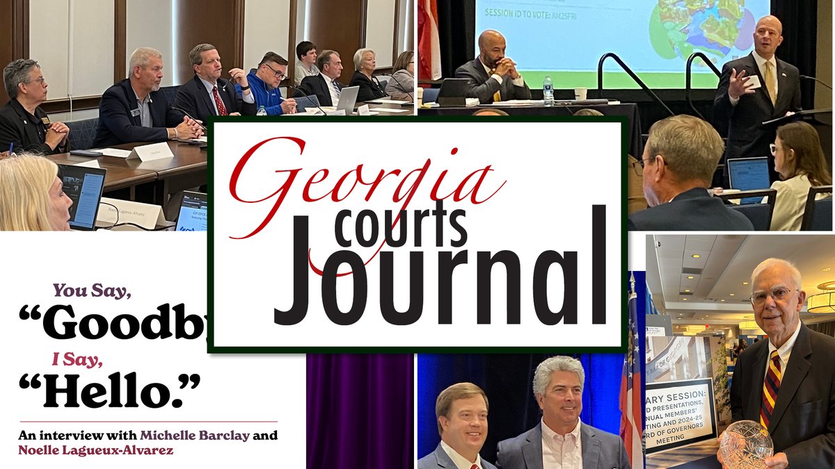 GACourts's tweet image. The June 2025 Georgia Courts Journal is here!: georgiacourtsjournal.org