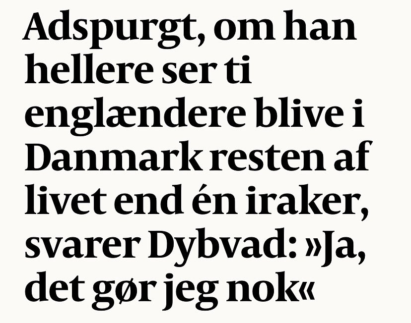 Racismen er normaliseret, når integrationsministeren åbent sorterer udenlandske arbejdere efter nationalitet og etnicitet. #dkpol #dkmedier politiken.dk/del/0DrVBNAE2Z…