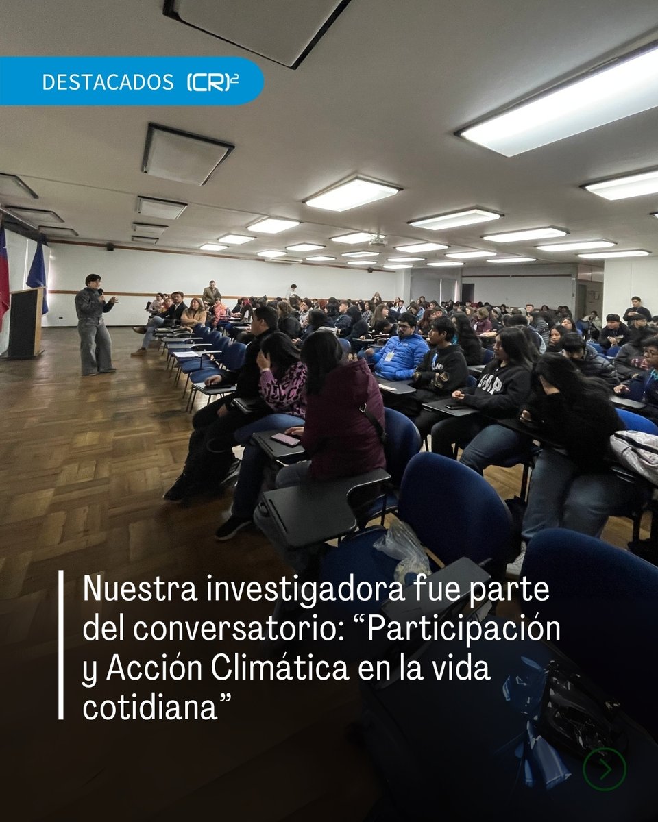 Centro de Ciencia del Clima y la Resiliencia CR2 (@cr2_uchile) on Twitter photo ✏️ Nuestra #InvestigadoraCR2, Ana María Ugarte, fue parte de la Muestra de Aprendizaje y II Congreso Escolar Ambiental Metropolitano: "Comunidades en Acción", llevado a cabo por el Programa ICEC de la <a href="/uchile/">Universidad de Chile</a> y de <a href="/Mineduc/">Ministerio de Educación</a> en la Facultad de Medicina Occidente de laU. de Chile. ✏️ Nuestra #InvestigadoraCR2, Ana María Ugarte, fue parte de la Muestra de Aprendizaje y II Congreso Escolar Ambiental Metropolitano: "Comunidades en Acción", llevado a cabo por el Programa ICEC de la <a href="/uchile/">Universidad de Chile</a> y de <a href="/Mineduc/">Ministerio de Educación</a> en la Facultad de Medicina Occidente de laU. de Chile.