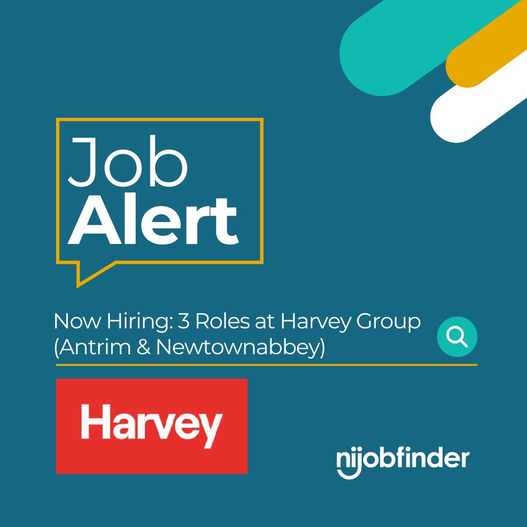Now Hiring in Antrim &amp; Newtownabbey
Harvey Group Plc has 3 roles now live on nijobfinder:

- Electrical Supervisor / Site Manager
- Mechanical Estimator
- Trainee FM Helpdesk Assistant

shorturl.at/KOLTe

 #ConstructionJobs #EngineeringJobs #NewtownabbeyJobs