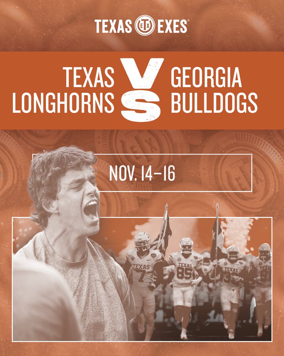 TexasExes's tweet image. Travel with us this fall to cheer on the Texas Longhorns in Ohio and Georgia! Stay at deluxe hotels and get access to official tailgates, welcome events, and more on these football weekend trips! Book now → travel.texasexes.org/search?keyword… 🏈