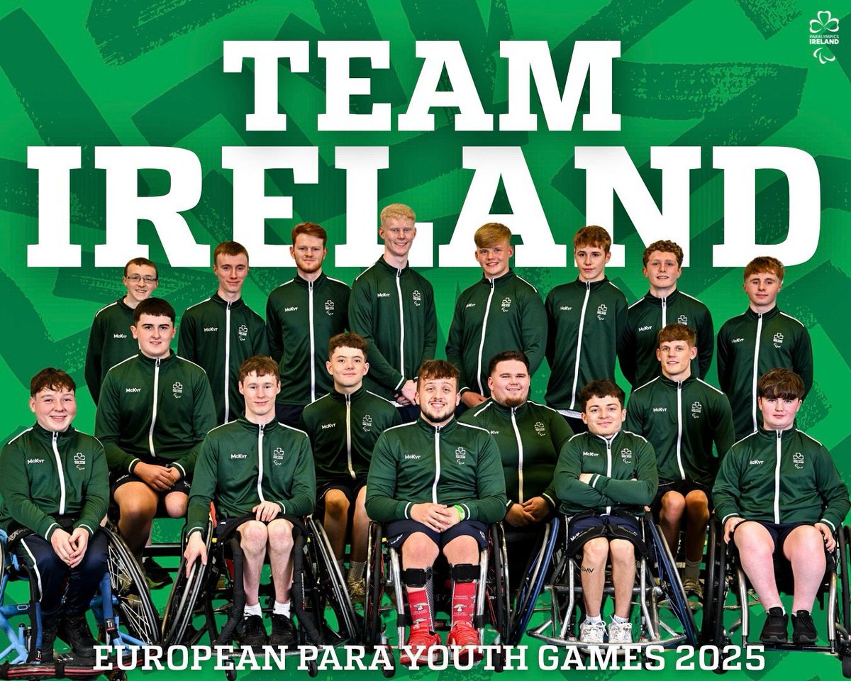 18 days to go - 18 athletes - four sports!

Para athletics
Para swimming
Para table tennis
Wheelchair basketball

#TeamIreland | #EPYG2025