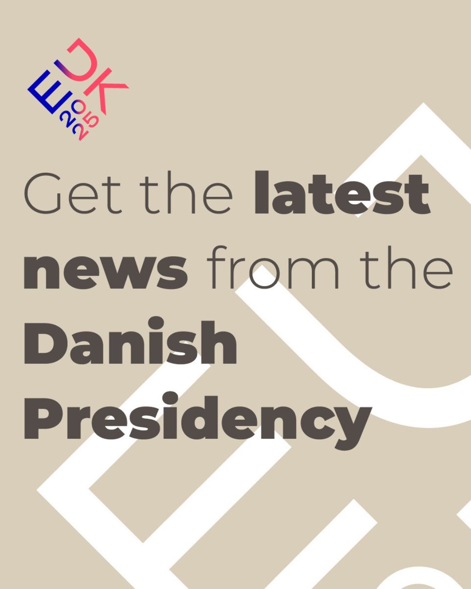 DKUNmisgva's tweet image. Want to stay updated on the latest news from the Danish EU Presidency?
Now that Denmark has officially assumed the Presidency of the Council of the EU, you can sign up to get presidency updates directly delivered to your inbox ✉️
Go visit eu2025.dk to subscribe