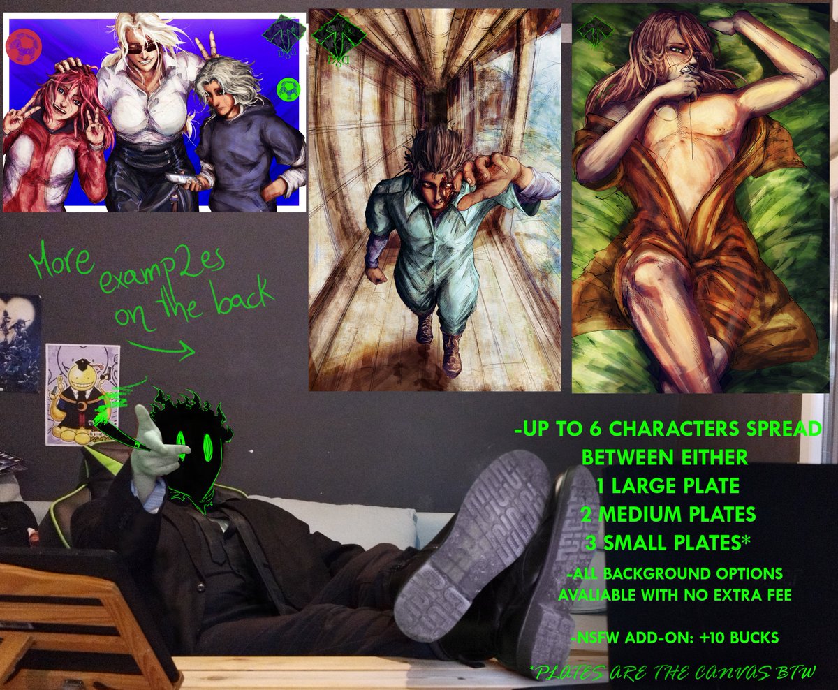DagonFTDeep's tweet image. SUMMER IS HERE AND WITH IT, ANOTHER ONE OF OUR DELICIOUS SALES!🏖️🍉
🌴Until the 5th of August we have 3 SLOTS OF EVERYTHING YOU CAN ORDER AVALIABLE
🌴35€ EUR each slot no matter what you choose
🌴DM for more information if interested✌️
*Instructions below
| #Commissionsopen |