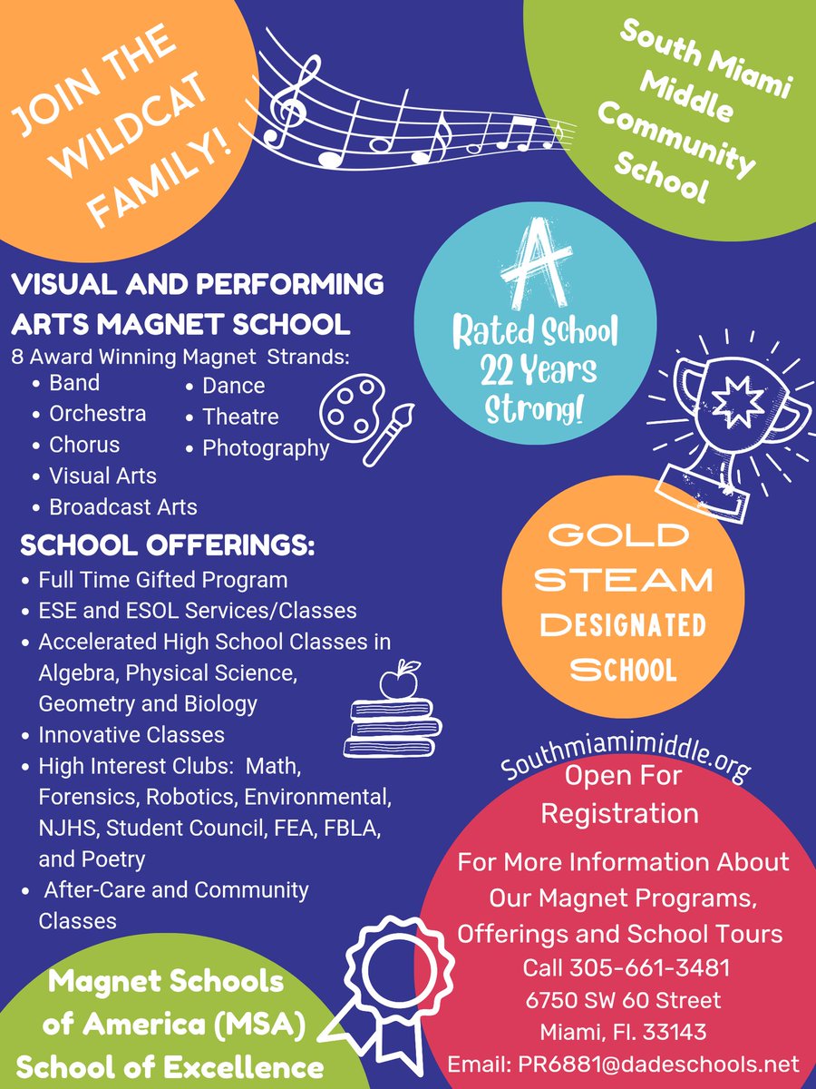 South Miami Middle (@smmcswildcats) on Twitter photo Registration is Now Open - Become A Member Of Our Family! π§‘ππ§‘
#YourBestChoiceMDCPS
<a href="/MDCPS/">Miami-Dade Schools</a> <a href="/SuptDotres/">Jose L. Dotres, Ed.D.</a> <a href="/MDCPSCentral/">Central Region</a> <a href="/MsSwainCRO/">MsSwain_CRO</a> <a href="/miamimagnets/">Miami Magnet Schools</a> Registration is Now Open - Become A Member Of Our Family! π§‘ππ§‘
#YourBestChoiceMDCPS
<a href="/MDCPS/">Miami-Dade Schools</a> <a href="/SuptDotres/">Jose L. Dotres, Ed.D.</a> <a href="/MDCPSCentral/">Central Region</a> <a href="/MsSwainCRO/">MsSwain_CRO</a> <a href="/miamimagnets/">Miami Magnet Schools</a>