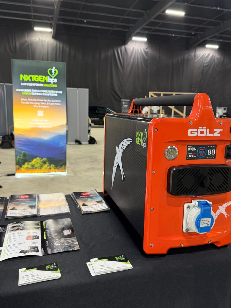We're at the Wales Sustainability in Production event today, hosted by <a href="/ProductionGuild/">The Production Guild of Great Britain</a>.

If you're attending or nearby, come over and meet the team in person to see our full range of zero-emission battery power solutions.

#sustainability