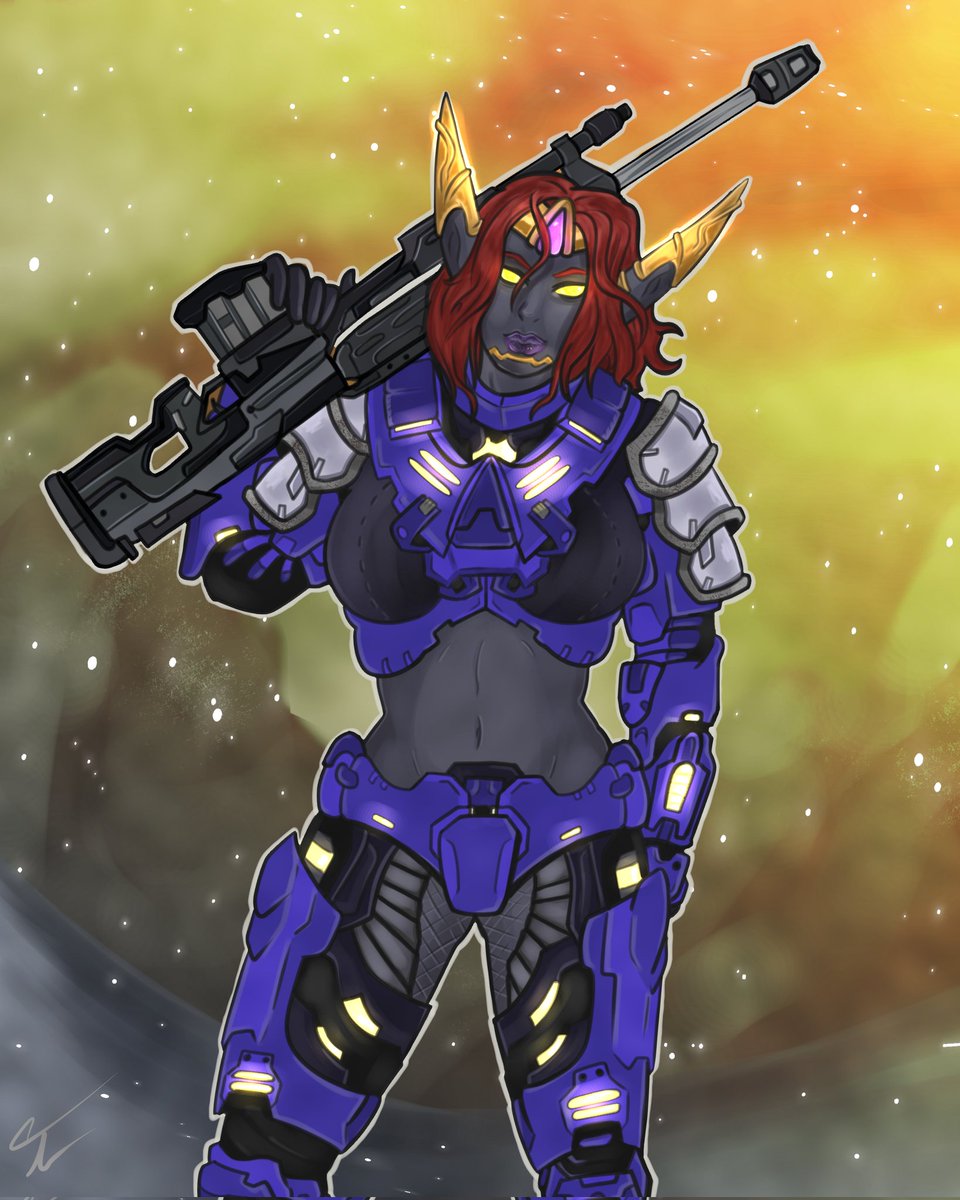 treehugger1398's tweet image. When Halo meets Warcraft