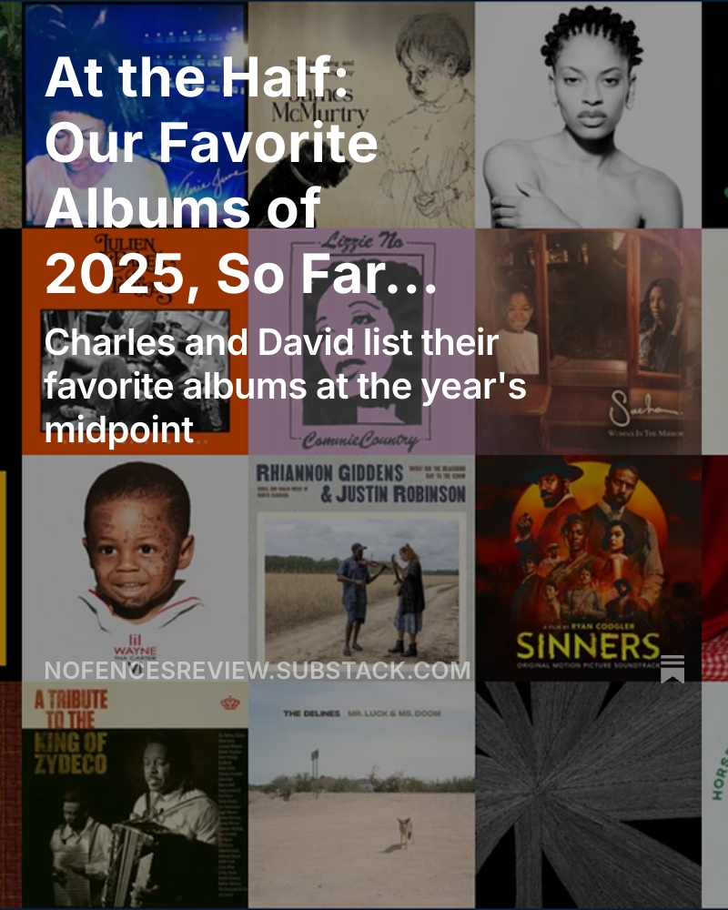 Charles L. Hughes (@charleslhughes2) on Twitter photo New at No Fences Review: it's the halfway point of 2025, so <a href="/dlcantwell/">The Running Kind: Listening to Merle Haggard</a> and I are listing our faves of the year so far. It's been a great year for music, at least, and these are all records that are giving us joy and sustenance. Please share and subscribe! tinyurl.com/fzzy9ufp New at No Fences Review: it's the halfway point of 2025, so <a href="/dlcantwell/">The Running Kind: Listening to Merle Haggard</a> and I are listing our faves of the year so far. It's been a great year for music, at least, and these are all records that are giving us joy and sustenance. Please share and subscribe! tinyurl.com/fzzy9ufp