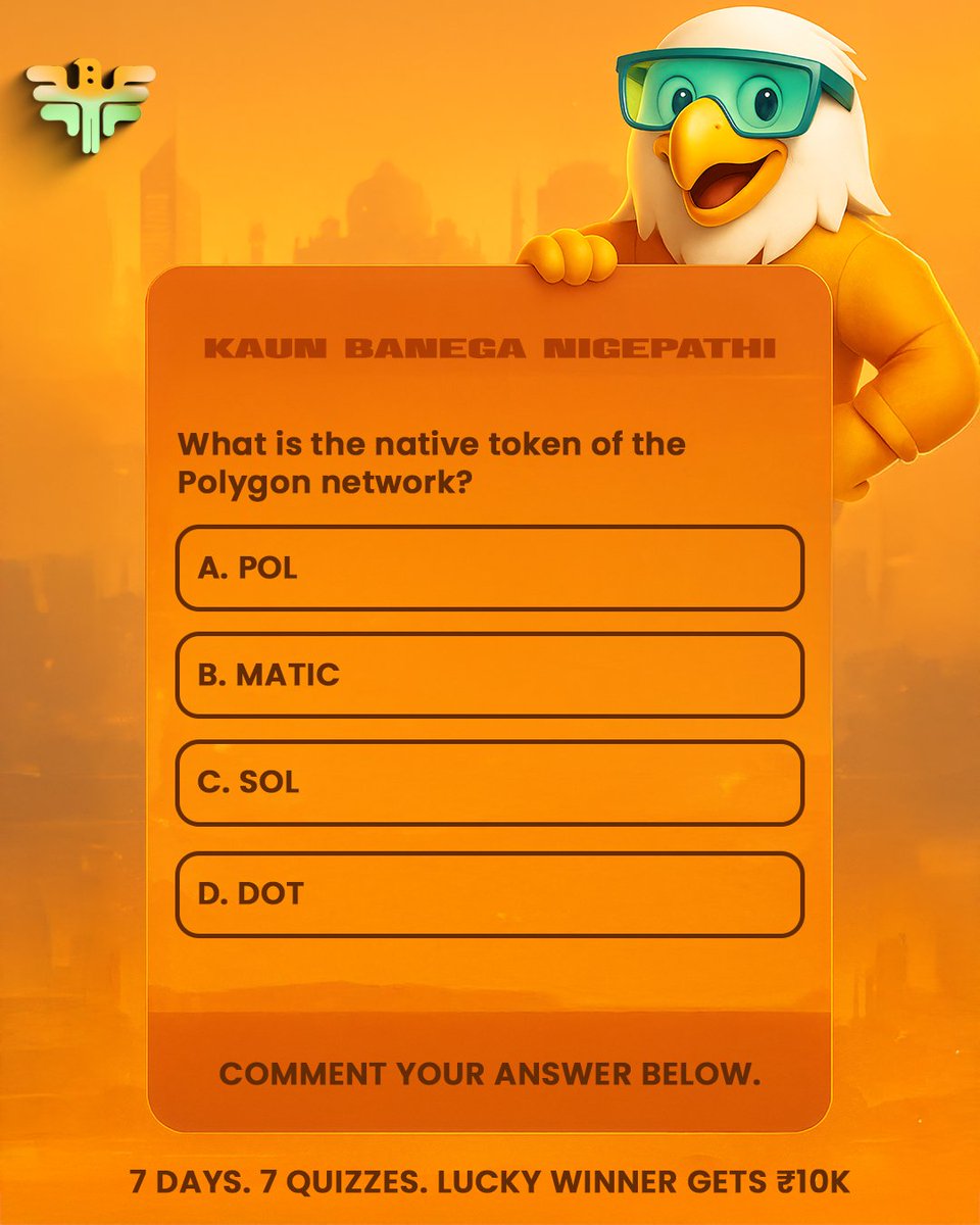 NigeIndia's tweet photo. 🚨 DAY 4 Quiz is LIVE! 🚨
4 down. 3 to go.
Still in the game? Prove it. 🧠🔥

👑 7 DAYS. 7 QUIZZES. ONE NIGEPATHI.
🎯 Answer daily on @NigeIndia
👥 Refer 10 friends to follow us on X, Insta & Telegram
🔗
X: @nigeindia
IG: https://t.co/GJG00eVp5Y
TG: https://t.co/7Bp2kRpkgn

📩 DM your proof.
🎁 Sit tight. Wait for the crown.

💬 Comment. 📢 Refer. 💸 Rise.
This is more than a quiz — it’s your Web3 legacy. 🌐⚡

🇮🇳 Only for Indians.