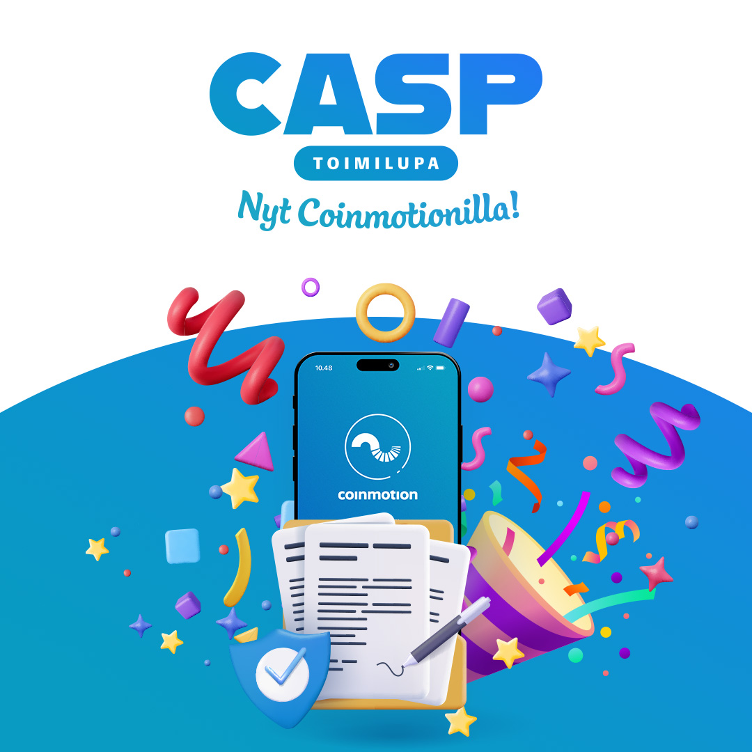 🎯 MISSION ACCOMPLISHED: Coinmotion sai CASP-toimiluvan! 

EU:n uusi MiCA-sääntely tuli voimaan ja me läpäisimme kaikki testit kiitettävin arvosanoin! 📚✅

Mitä tämä tarkoittaa sinulle?
• Entistä turvallisempaa kryptosijoittamista
• Läpinäkyvämpiä palveluja  
• Vahvempaa