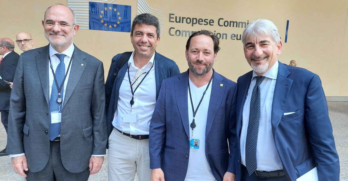Undersecretary Raffaele Cattaneo attend the meeting of EUREGIONS4COHESION with VPE Raffaele Fitto and Roxana Minzatu at the Berlaymont