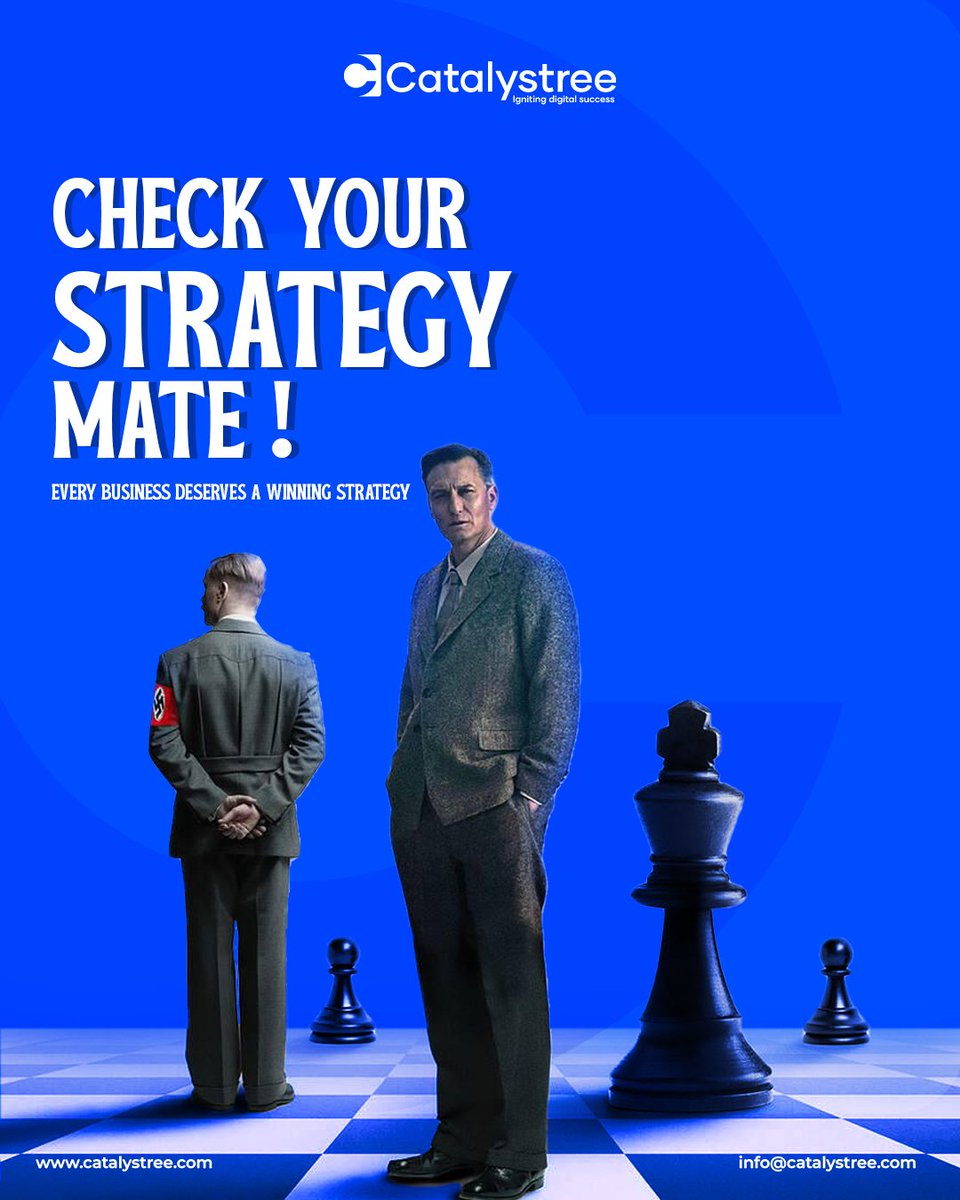♟️ CHECK YOUR STRATEGY, MATE! ♟️
Every business deserves a winning strategy — and at Catalystree, we make sure you’ve got the right moves.

From precision SEO to targeted social media and data-driven niche, we help you outsmart the competition.

#Catalystree