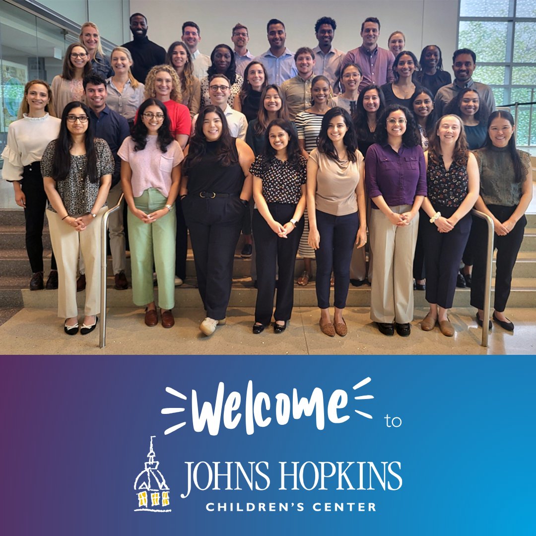 HopkinsKids's tweet photo. Welcome to the new Johns Hopkins Pediatrics residents at Johns Hopkins Children’s Center! This bright group officially began their pediatric residency on July 1, 2025. We're so excited you're here 🎉

#Orientation #Pediatrics #ForTheKids https://t.co/sRiqBfVKUT