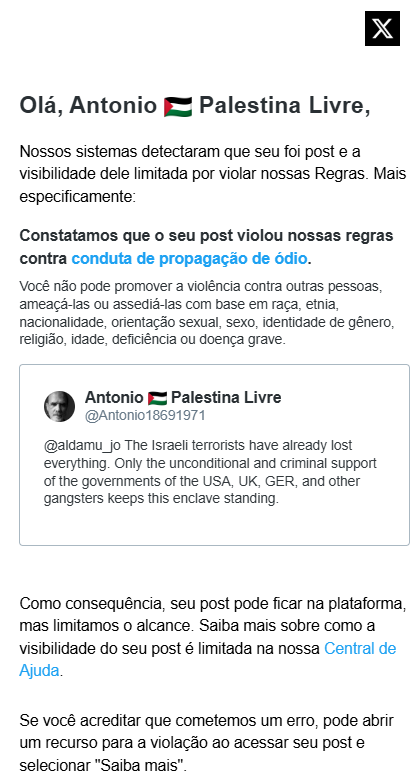 Antonio18691971's tweet image. Para essa plataforma você pode ser terrorista e genocida mas não pode criticar terrorista e genocida se esses foram donos do dono.