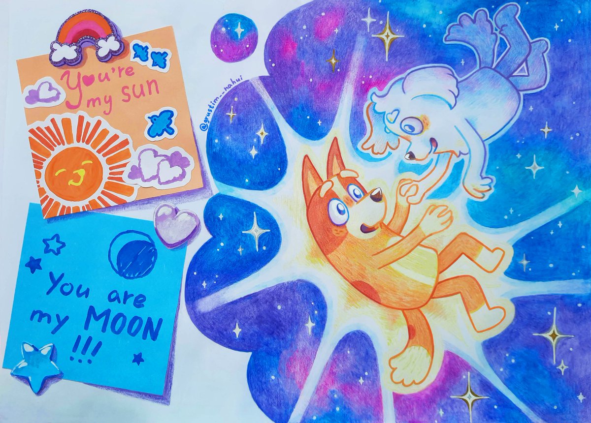 Grustim__Nahui's tweet photo. •.*★.° cute notes *.♡•°.

#blueyfanart #bingo #lila #wlw https://t.co/KBAXI8Lat7