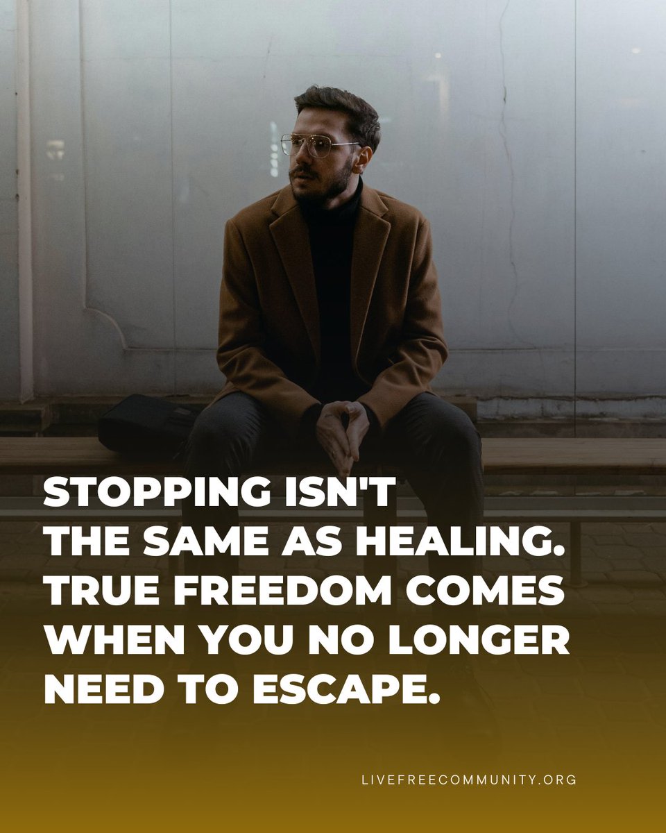 LiveFreeCommApp's tweet image. Recovery isn't just about white-knuckling through urges. Real transformation happens when we address the deeper wounds that drive our behaviors.
You weren't created to just survive, you were created to thrive:  xxxchurch.com/men/sobriety-v…

#LiveFreeCommunity #Sobriety