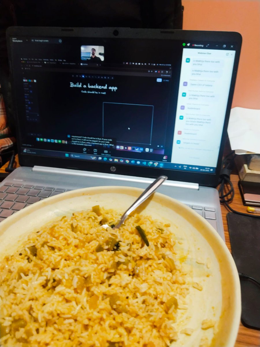 TechYesh's tweet image. Got opportunity for the Superdev Fellowship out of 2000+ applicants from 30+ countries!🌍
Dream came true — got to chat with @kirat_tw 💫From ML/Python to binge-watching Rust &amp;amp; JS 😄
quiz + 2hr project = fun + exhausting 🧠
Thanks @superteam  @SuperteamIN not quitting Rust soon🚀