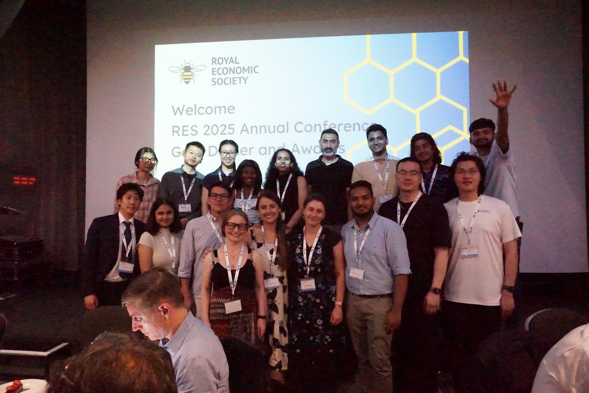 RoyalEconSoc's tweet image. What a great final day at #RES2025!

Huge thanks to our speakers, attendees &amp;amp; volunteers for making the conference a success.

📝 Fill in our feedback survey for a chance to win tickets to #RES2026 at Newcastle!

🔗 eur.cvent.me/n8dYnr

#RESConference #EconTwitter