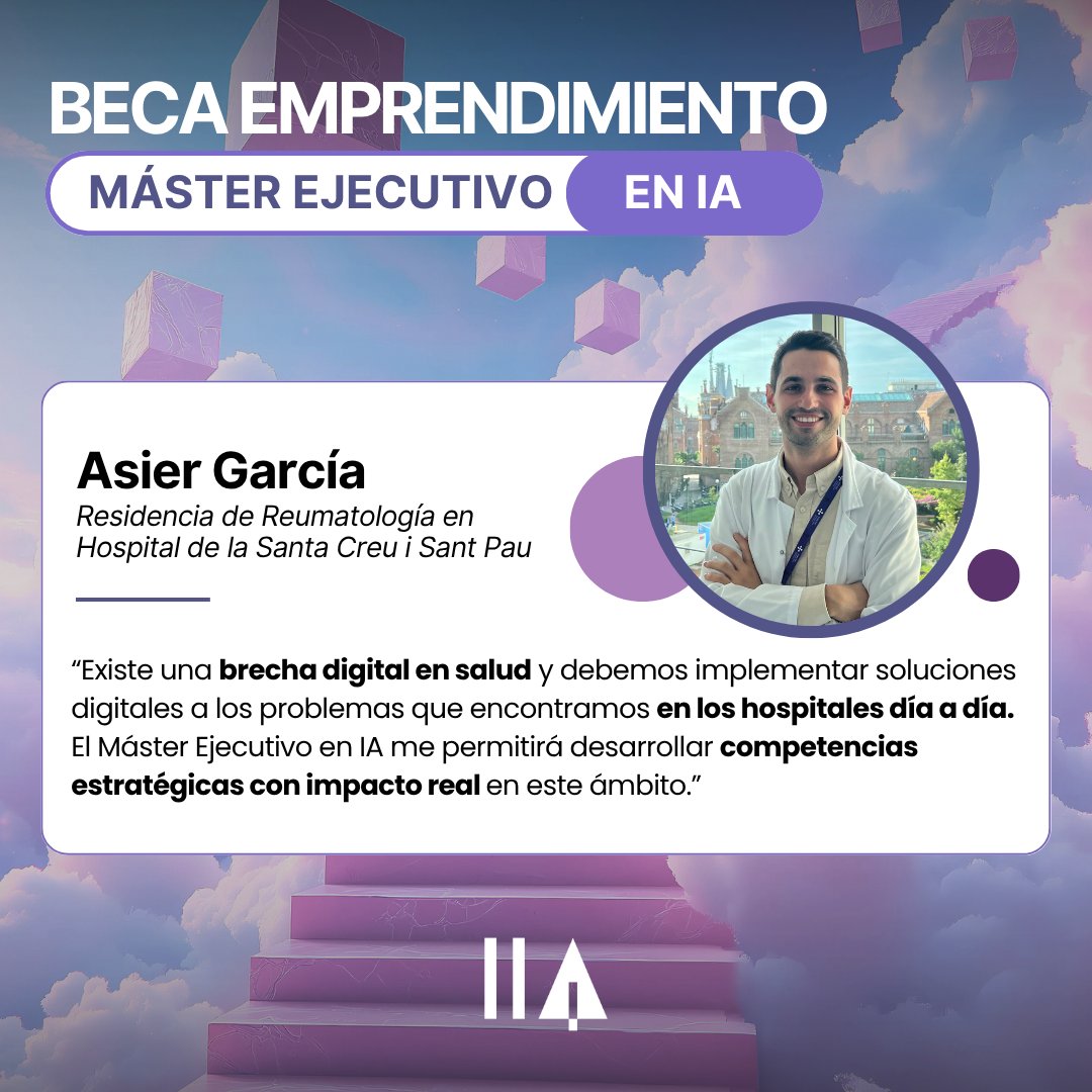 🎓 ¡Ya tenemos 𝙜𝙖𝙣𝙖𝙙𝙤𝙧 de la 𝘽𝙚𝙘𝙖 𝙀𝙢𝙥𝙧𝙚𝙣𝙙𝙞𝙢𝙞𝙚𝙣𝙩𝙤!

Enhorabuena, Asier García (<a href="/AsierGAlija/">Asier García</a>), por tu brillante proyecto: 

“𝘿𝙚𝙩𝙚𝙘𝙘𝙞𝙤́𝙣 𝙩𝙚𝙢𝙥𝙧𝙖𝙣𝙖 𝙙𝙚 𝙖𝙧𝙩𝙧𝙞𝙩𝙞𝙨 𝙢𝙚𝙙𝙞𝙖𝙣𝙩𝙚 𝙄𝘼”