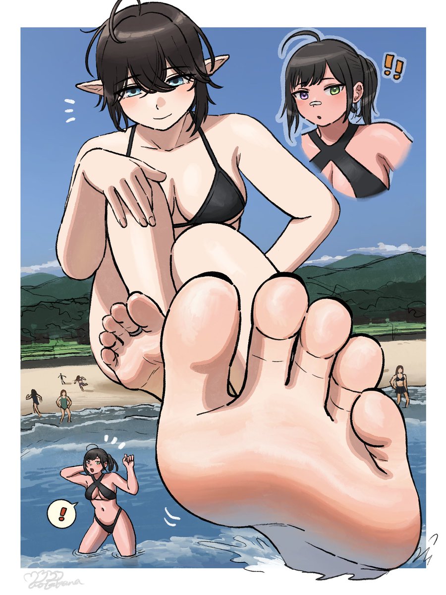 You will have to move bugs, me and <a href="/takagavaa/">~Taki~</a> occupying this beach ^^

#giantess #sizetwitter #巨大娘

Thank you <a href="/a_tk_02/">Aotakana</a> for the commission.