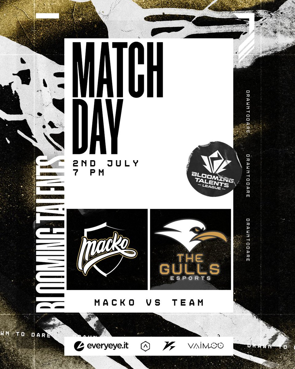 MACKO™ Esports (@mackoesports) on Twitter photo TODAY IS BTL DAY 🙌⬛🟨
Our Academy is ready to conquer the Rift 🏆
AGAINST <a href="/Rhareshlol/">Riccardo 'Rharesh' Tata</a> ? 🤯
🆚<a href="/thegullsesports/">The Gulls Esports</a>
🕖19:00 CEST
#DrawnToDare #CircuitoTormenta TODAY IS BTL DAY 🙌⬛🟨
Our Academy is ready to conquer the Rift 🏆
AGAINST <a href="/Rhareshlol/">Riccardo 'Rharesh' Tata</a> ? 🤯
🆚<a href="/thegullsesports/">The Gulls Esports</a>
🕖19:00 CEST
#DrawnToDare #CircuitoTormenta