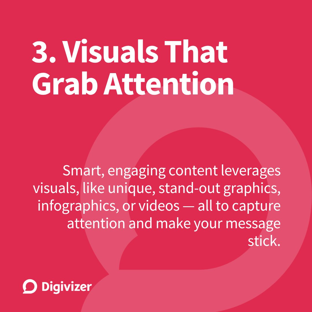 Digivizer's tweet image. Want better content engagement? Do these 5 things:
✅ Know your audience
✅ Tell real stories
✅ Use visuals (esp. video!)
✅ Stay consistent
✅ Give value, not just sales
Smart content connects before it converts.
#ContentStrategy #SocialMediaTips #DigitalStrategy