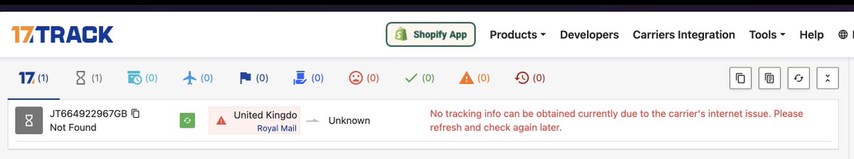 billinghamj's tweet photo. @RoyalMail @RoyalMailHelp Please reintroduce public delivery tracking APIs/remove CAPTCHAs from your website - this is ridiculous, and your own website/app are very poor https://t.co/1d0xcsoUPy