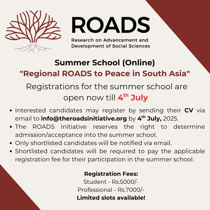<a href="/RoadsInitiative/">ROADS Initiative</a> For registration: