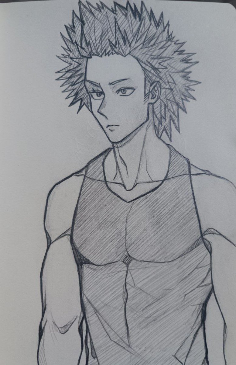 cookie_lair's tweet image. this sketch seems to me quite boring and static, but nevertheless let me share it with you
Kirishima pretty boy 🫶❤
#mha #bnha #kirishima #sketch
