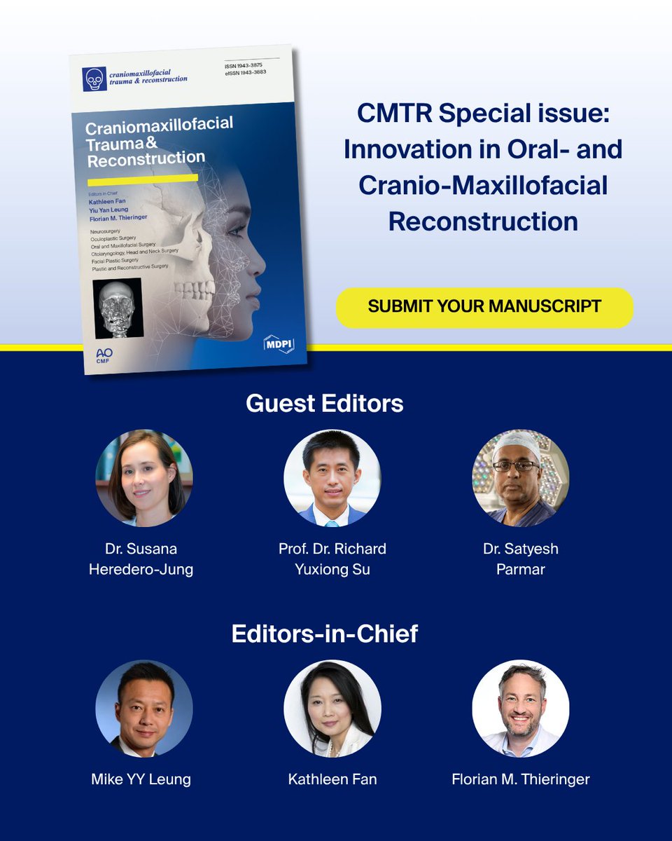 CMTR’s special issue is now open for submission
Submission deadline: October 31, 2025.
Read more and submit your manuscript ➡️ ow.ly/Q0GT50VXCcb