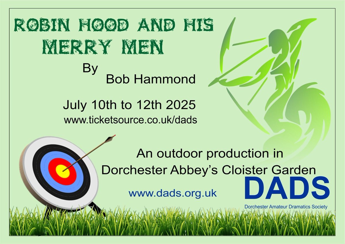 Robin Hood &amp; His Merry Men will be performed in the glorious setting of #DorchesterAbbey Cloister Garden this July Guaranteed fun for the whole family so pack a picnic &amp; bring friends buff.ly/h2lF3FE #DorchesterAbbeyEvents #OpenAirTheatre #Oxfordshire #WhatsOnOxfordshire