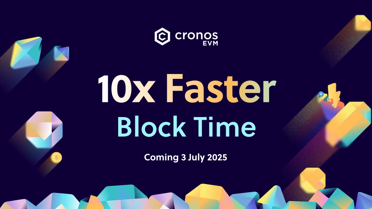 🚨 Major moves ahead, #CROFam and #MoleFam!

<a href="/cronos_chain/">Cronos</a> is getting a massive speed boost — up to 10x reduction in block time.

This will also make VVS Finance incredibly fast! ⚡

⏰ Upgrade Date: July 3, 2025 at 06:30 UTC
⚠️ Farm APRs will fluctuate for about 1 hour during