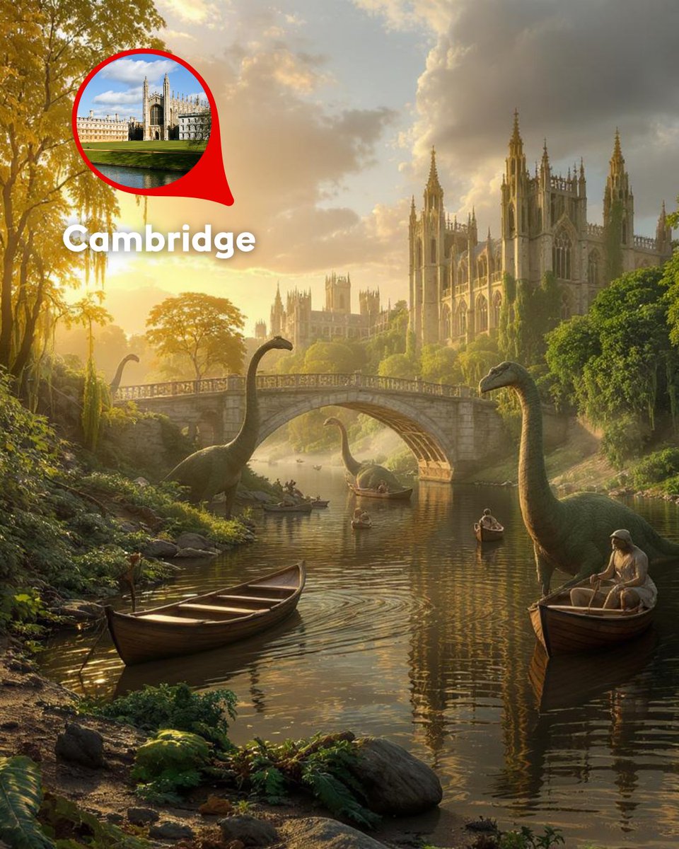 VisitEngland's tweet image. What if dinosaurs returned… to England? 👀🦖
To celebrate Jurassic World Rebirth, we used AI to imagine some of England’s landmarks in a prehistoric world.
@VisitWiltshire, @EH_Stonehenge, @VisitBristol