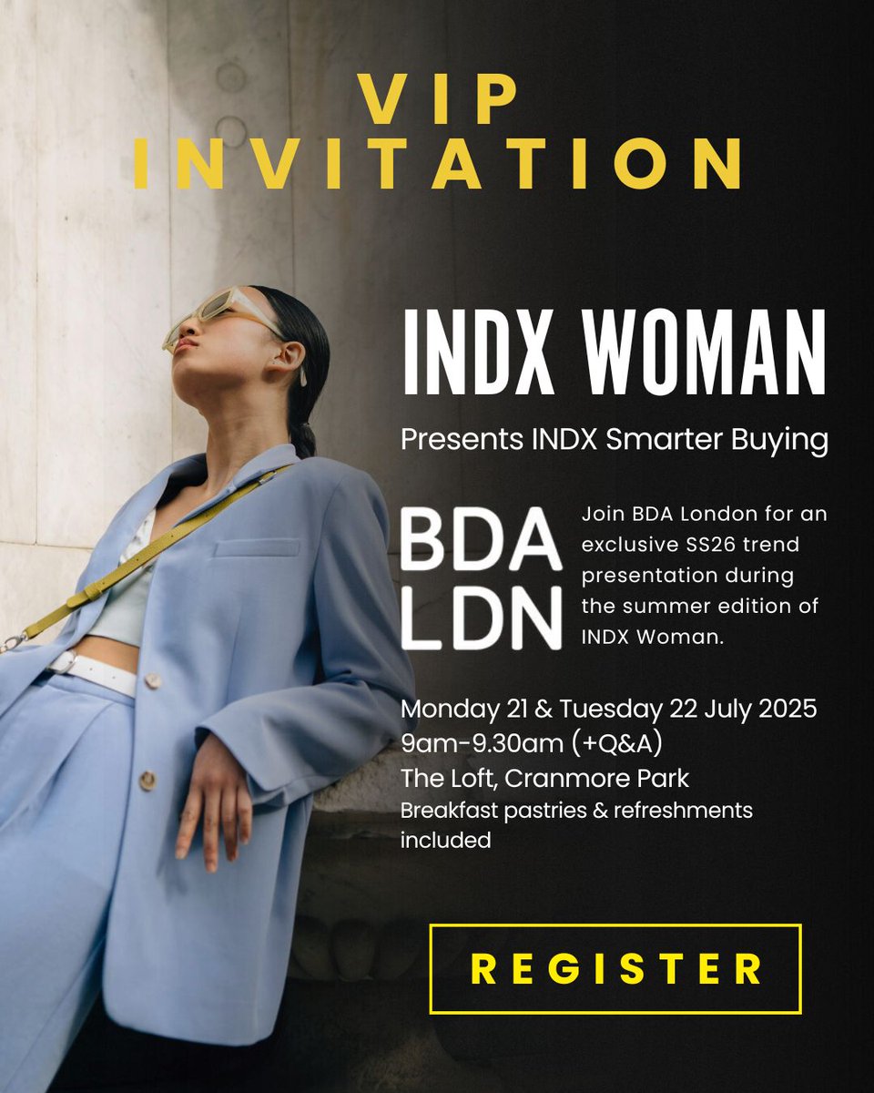 We’re teaming up with trend forecasting leaders BDA London to bring exclusive SS26 insights to the fashion-forward community at INDX Shows this July! 🌟

Head to the blog for full details: indxshows.co.uk/blog/indx-show…  

#INDXShows #NationalMenswearShow #INDXWoman #BDALondon