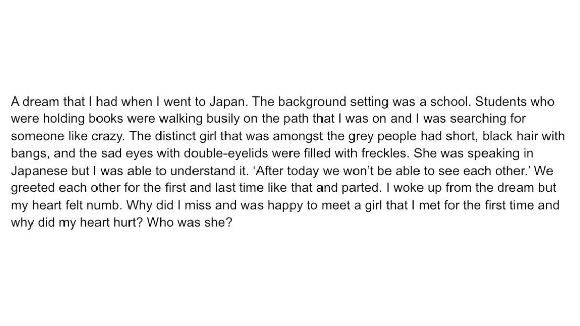 yvesnights's tweet photo. yves’s dream abt a situationship with a japanese girl that she spoke about 2 times https://t.co/WYJiyoOHSm
