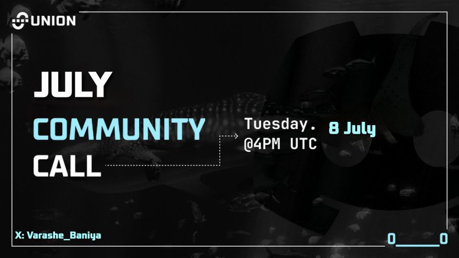 sol_dii's tweet image. ~ @union_build monthly community call for July 📞
Your chance to earn +20 XP — and trust me, that adds up 👀
I’ll definitely be showing up.
zkgm 🦈