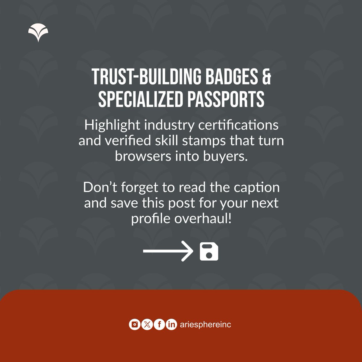 ariesphereinc's tweet image. ..we&apos;ll send you the link to get started. 
📌 Save this post- you’ll want to revisit these tactics before your next profile update.

Let’s rewire your entire Upwork strategy so your profile gets the recognition it deserves. ✅

#ariesphereinc #upwork #upworkprofileoptimization