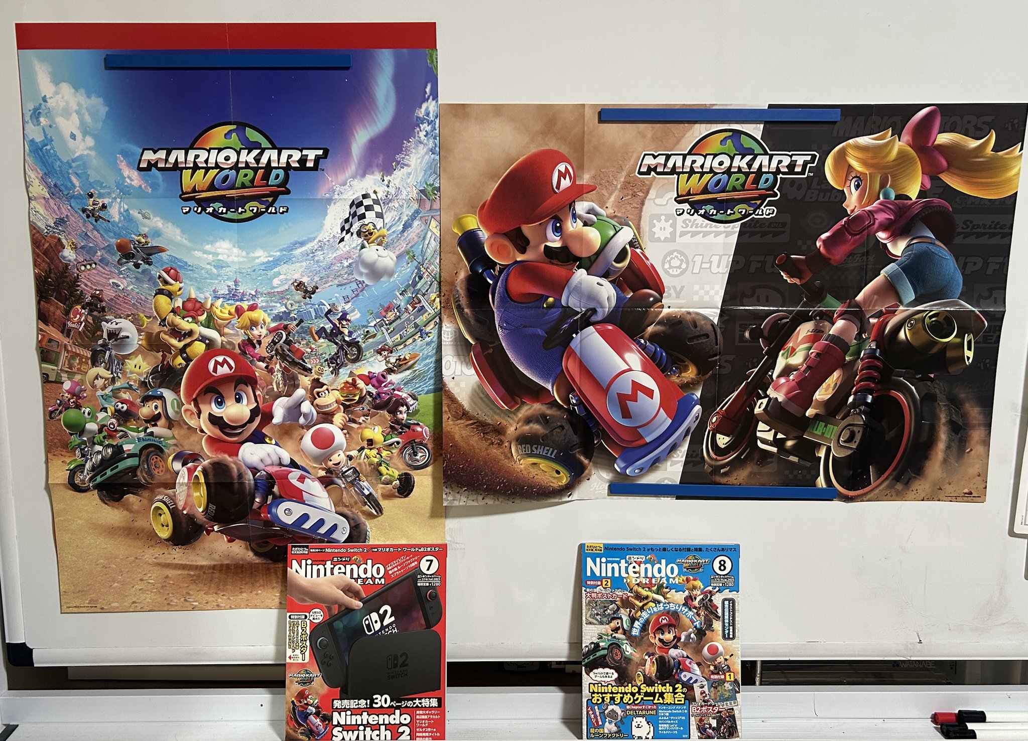 DS マリオカート 告知ポスター 超希少】マリオカートDS 販促ポスターB2