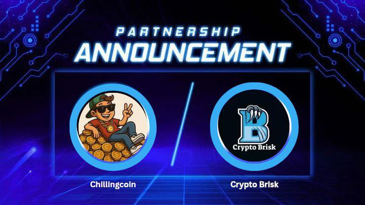 Chillingchc's tweet photo. π¨ Partnership Announcement π¨
$CHC π€ @CryptoBrisk
Weβre teaming up to bring more exposure, stronger growth, and bigger vibes to the $CHC community! π§π
#CHC #ChillingCoin #CryptoBrisk #Partnership #DeFi #JustVibes https://t.co/ikGzfWulSz