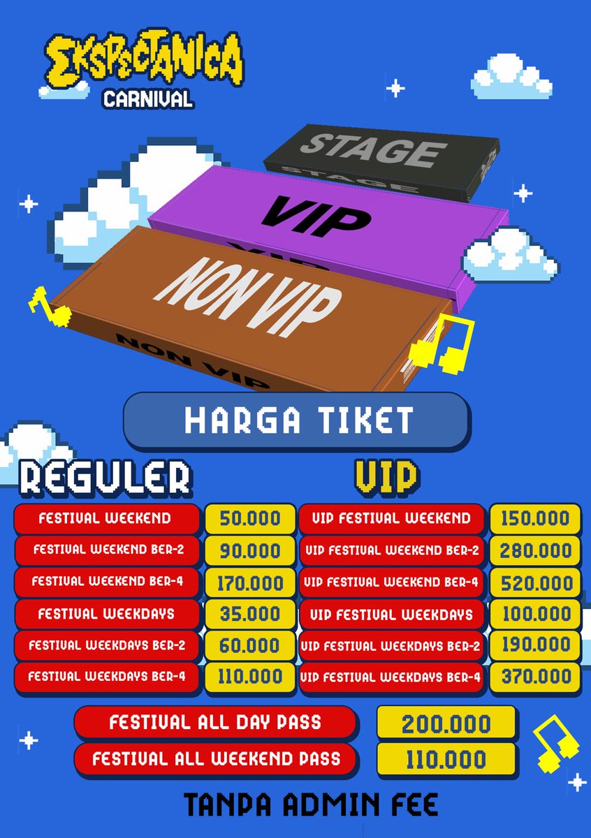 rowbbersz's tweet photo. ‼️ WTS TIKET EKSPECTANICA NO ADMIN FEE ‼️

trusted 100% (ak ticketing gusy) jgn trust issues gtu dong:((

hit me up on dm, or wa ya!!
https://t.co/jaGrt7OuQM

#wts #ekspectanica #konsersurabaya #konser #konsermusik #tulus #dewa19 #jkt48 #vierratale #yovienuno #realityclub https://t.co/RcTnEucEka