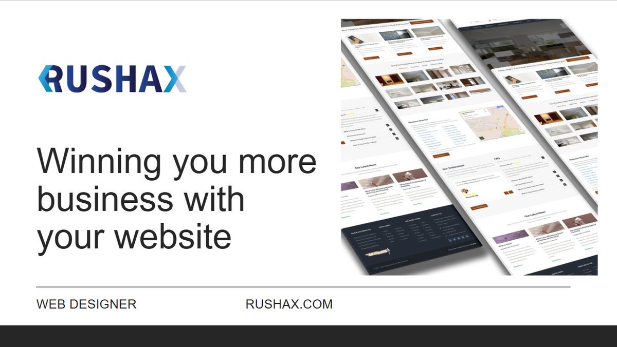 This morning we presented to 25 local businesses; sharing how we help businesses win more business with their website.

A few key takeaways to keep your website in tip-top shape:

➡️ Add pictures of your work
➡️ Share customer reviews
➡️ Post blogs/updates

#Rushax #Websites #B2B