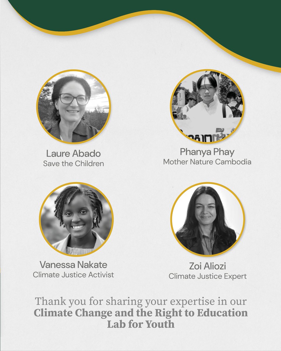 gchumanrights's tweet photo. 🌏  “If there’s one takeaway from today, it’s that the climate crisis is not just altering the world around us—it’s reshaping the very conditions under which children grow, learn, and hope. When the air they breathe, the food they eat, and the schools they attend are threatened, so too are their rights and their futures.” (Marta and Lena, GC Child Leadership Team)

We are very proud of the learning journey that we have embarked upon with some members of the Global Campus Child Leadership Team and Youth Advisory Group during our YouCARE Lab. As we discussed the impact of #climatechange on the #RightToEducation, we shared lived experiences, questions about effective documentation, examples of meaningful empowerment, concerns for safeguarding #ChildrensRights, and ideas for youth-led advocacy strategies. It was truly heartwarming to listen to our participants and see their engagement grow workshop after workshop. Well done everyone!

And of course, a big shout out also goes to all those who made this possible: our wonderful coordinator Delphine Dorsi (RTE); all our fantastic guests Zoi Aliozi, Laure Abado, Jonas Schubert, Vanessa Nakate, Isabelle Kolebinov, and Mother Nature Cambodia; our colleagues in the #GCHumanRights Children’s Rights Department and Children’s Rights Regional Offices; and @rightlivelihood for their enthusiastic support.

The Lab will continue with a crowd-sourced online photo exhibition, a monitoring toolkit and community-based action, so stay tuned for more in the months to come!