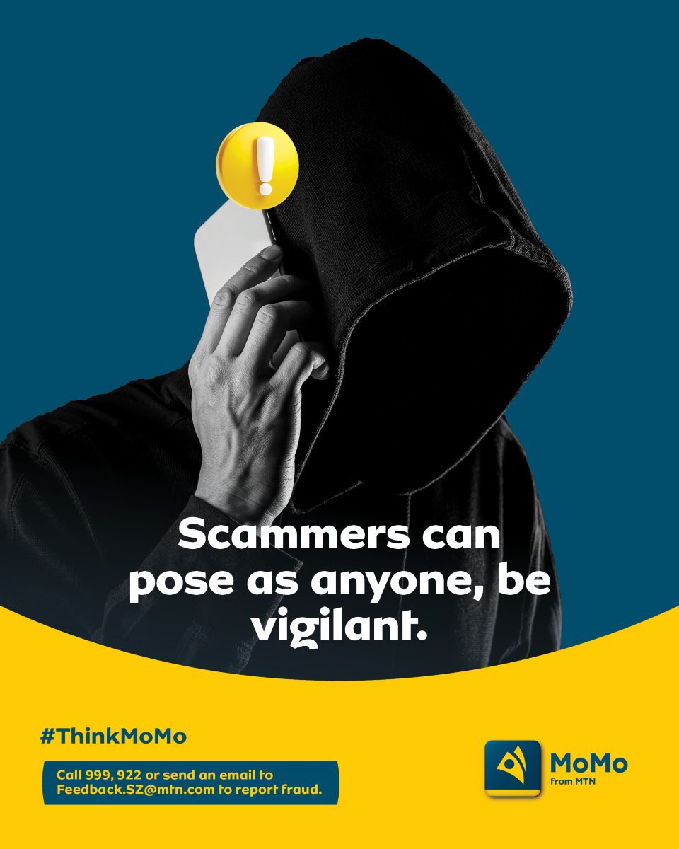 Fraud alert!
Do not share your personal or business information with anyone nor click on unknown and unverified links.

#ThinkMoMo and report any fraud attempts via 922 and the police.