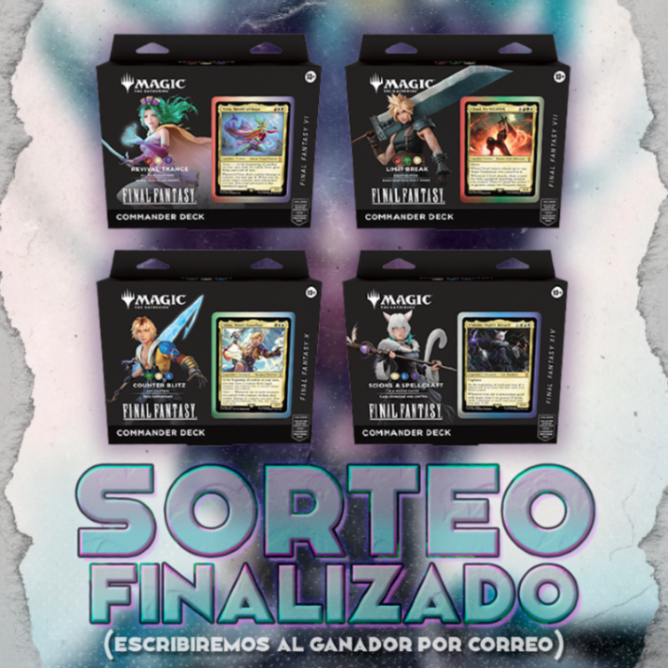 infrecuentes's tweet photo. ¡Sorteo finalizado!💥 

Ya tenemos al ganador del sorteo de los 4 mazos preconstruidos de #MTGxFinalFantasy. Te escribiremos un correo si eres la persona ganadora.🤩 

¡Muchas gracias por participar!💜 https://t.co/42pOsKBTRN