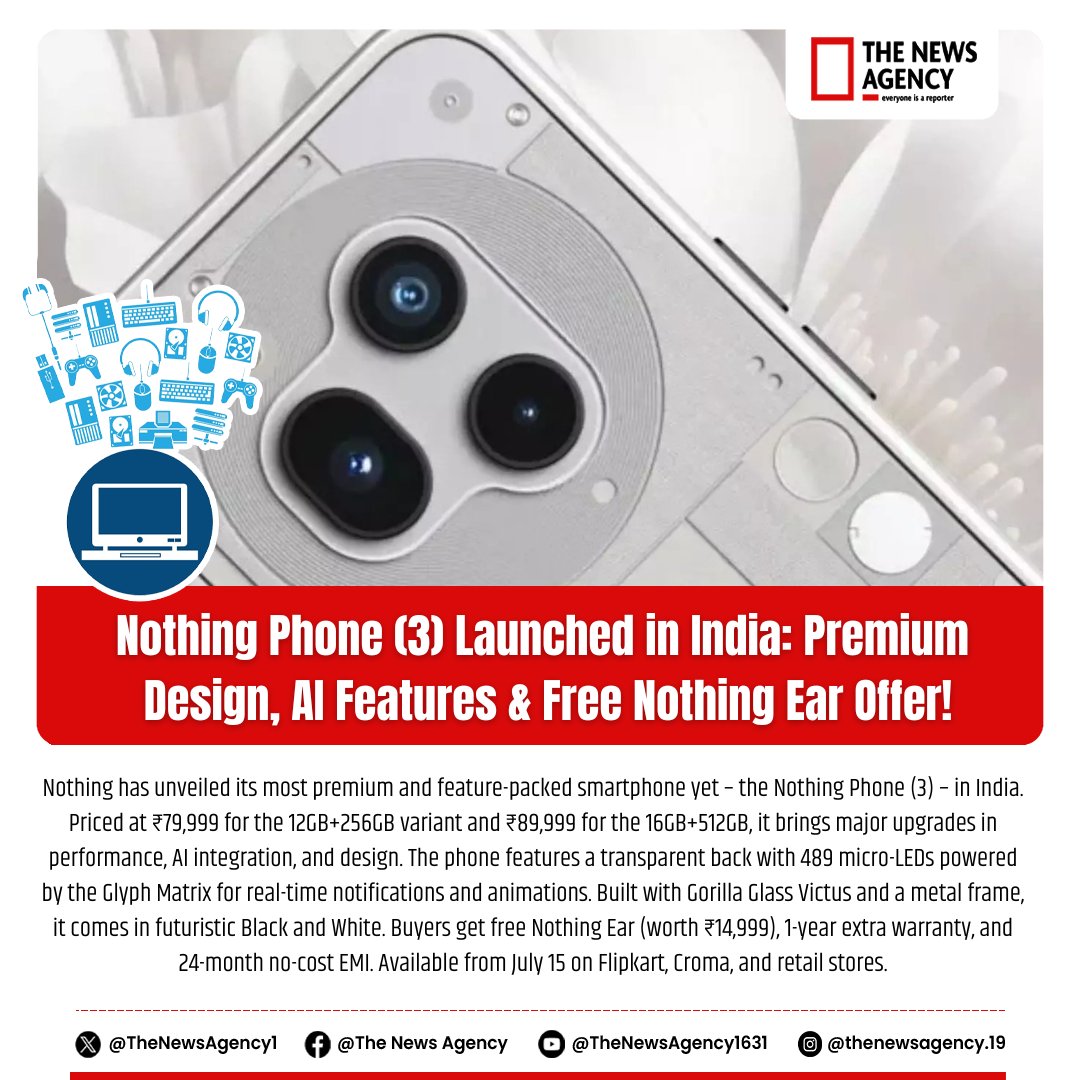 TheNewsAgency1's tweet photo. #NothingPhone #Smartphone #Tech #GadgetNews #AI #TechNews #MobileNews #Gadgets #TechBreaking #TechNews #Nothing #Smartphone #NewsLaunch #Technology
@nothing @nothingindia https://t.co/q8Zyz285CS